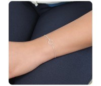 Circle Rope Silver Bracelet BRS-212